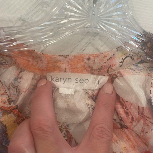 Karen Seo shirt size L - Picture 6 of 9